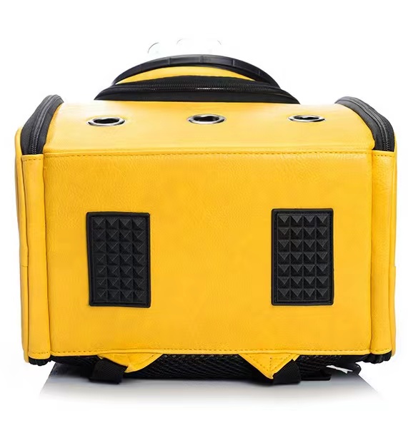 Portable Pet Travel Carrier PU Backpack with Breathable Holes