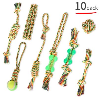 10 Pack Rope Dog Toys